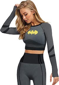 Women's Batman Workout Top